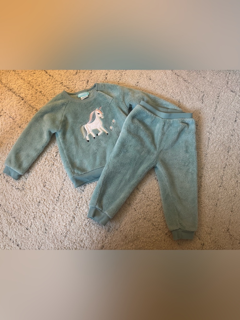 Pekkle Unicorn Fleece Set 24M